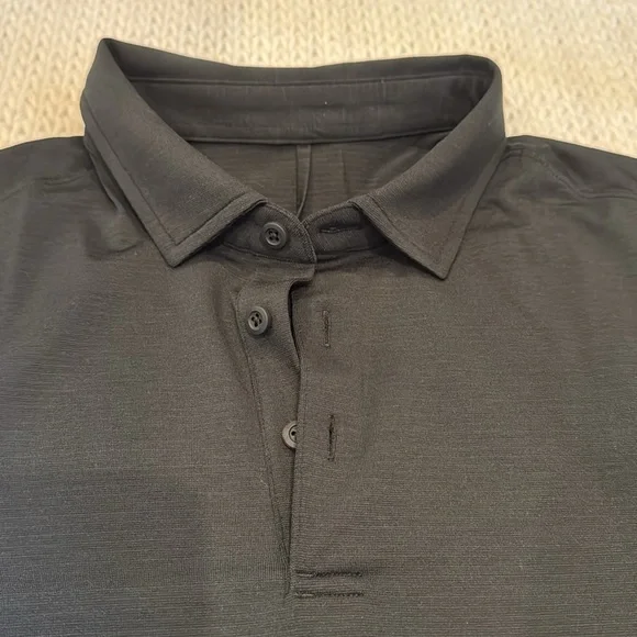 Lululemon Black Evolution Polo Shirt - Picture 2 of 2